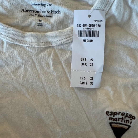 Espresso martini Abercrombie Skimming Tee (Size M) - Picture 3 of 3